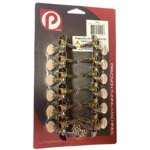 P2670 Ping 12 String Acoustic Guitar Machine Heads On a Plate 2 Sides Nickel