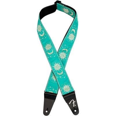 099-0637-249 Fender American II Sun & Moon Guitar Strap Sea Foam Green 0990637249 