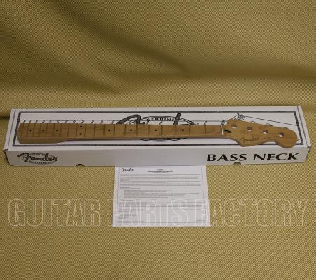 099-0902-920 Fender Satin Roasted Maple Jazz Bass Neck 20 Jumbo Frets 12in Maple Flat Oval Shape 0990902920