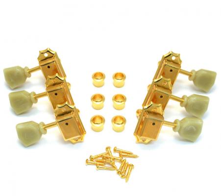 TK-0770-002 Gotoh Guitar Tuning Keys 3X3 Set in Gold SD90