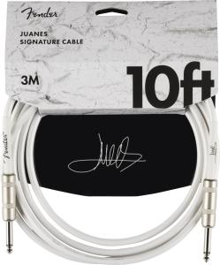 099-0810-223 Fender Juanes 10' Instrument Cable Luna White 0990810223
