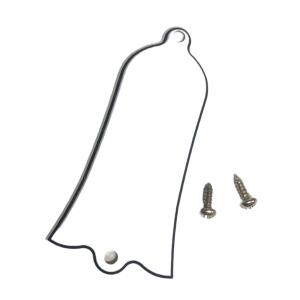 TC-M50W 3-Ply White Blank Bell Truss Rod Cover for Gibson SG Les Paul