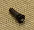 AD-ENDPIN Ebony Wood Acoustic Guitar End Pin with Abalone Dot