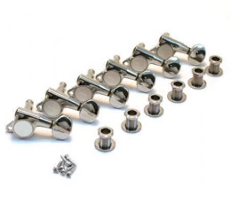 TK-0760-010 Gotoh Chrome Sealed 6 Inline Mini Tuners for Strat and Tele Guitar
