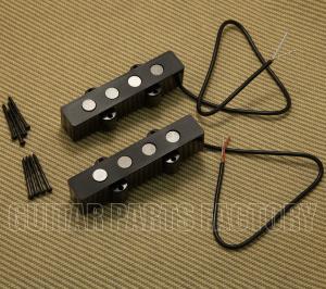 JOA4-95-BK Artec Alnico "Big Pole" Pickup Set for 4-string Fender Jazz J Bass