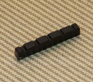 BN-2211-00B Black Resonant Plastic Slotted 5-String Bass Guitar Nut