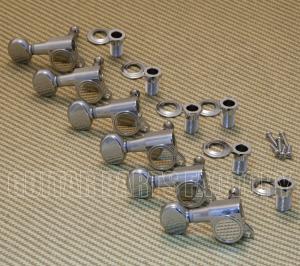 TK-7560-L10 Left-Handed Lefty Chrome 6 Inline Electric Guitar Tuners Machine Heads
