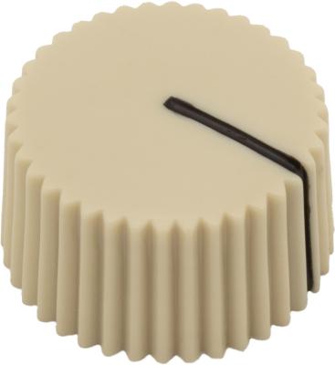 P-K315-1-C Cream Amp and Guitar Knob Vintage Cupcake Style Set Screws and Brass Insert