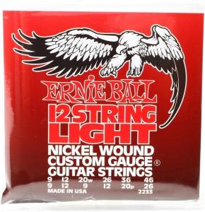 EB2223 Ernie Ball Slinky Nickel Wound Electric 12 String Guitar LIGHT