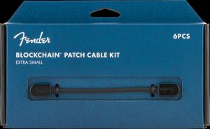 099-0825-102 Fender Pedal Board Blockchain™ Patch Cable Kit Extra Small Black 0990825102