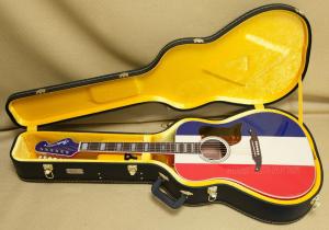 097-1712-398 Fender Buck Owens Kingman™ Acoustic Guitar with Case, Red White and Blue 0971712398