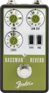 023-4613-000 Fender Bassman Reverb Effects Pedal Aluminum Green 0234613000
