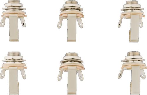 002-1956-649 1/4" 2-Conductor Guitar Output Jack 6-pack 0021956649