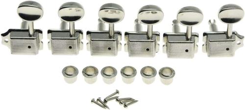 TK-0780-L01 Left-Handed Vintage Style 6-Inline Machine Heads Fender and Similar Guitars