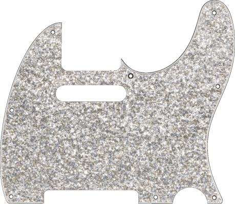 099-2186-002 Hybrid Glass Glitter Telecaster® S/S Pickguard Silver Sparkle 0992186002