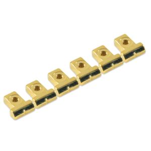 TSTZ-G TonePros Replacement TP6 Saddles With Wire Retainer Clips Zinc Gold