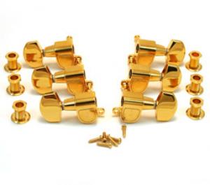 TK-0971-002 Schaller 3x3 Gold Tuning Keys M6GD