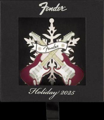 912-4761-706 Genuine Fender 2025 Crossed Stratocasters Holiday Ornament 9124761706