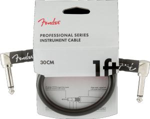 099-0820-057 Fender Guitar Professional Series Instrument Cable Angle-Angle, 1' Black 0990820057
