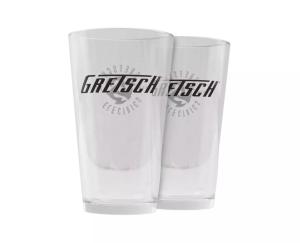 922-4757-002 Genuine Gretsch Guitar Power Fidelity Pint Glasses Set of 2 9224757002