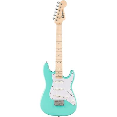 037-0122-549 Mini Stratocaster Maple Fingerboard, White Pickguard Sea Foam Green 0370122549