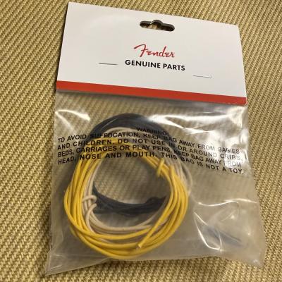099-0846-005 Genuine Fender Pure Vintage Cloth Wire 22 AWG Black, White, Yellow 5 0990846005