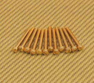 006-2642-049 (12) Gold Genuine Gretsch Filtertron Pickup Pole Piece Screws 0062642049