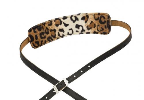 099-0640-017 Fender Joe Strummer Vintage Guitar Strap Black & Leopard Punk 0990640017