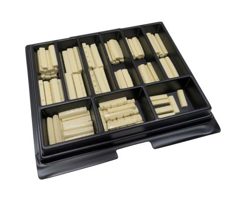 GP170 Grover Guitar Top Nut Assortment Parts Tray for Shops or Luthiers 114 Total Nuts