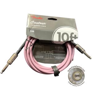 099-0571-166 Fender Contour 10' Foot Straight Instrument Cable Burgundy Mist 0990571166