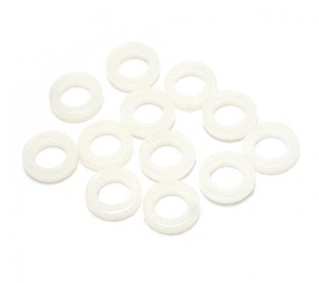 TK-7716-025 (12) White Nylon Washers For Sealed Guitar Keys