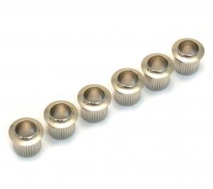 TK-0789-001 (6) Nickel Vintage Style Press-In Guitar Tuner Bushings