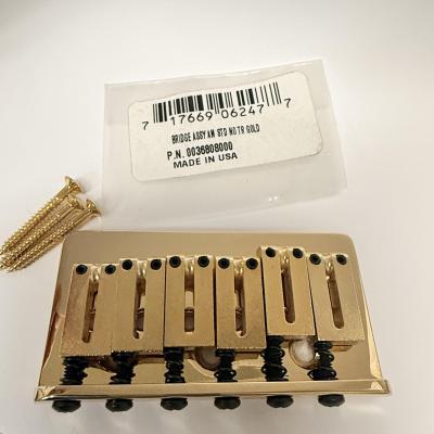 003-6808-000 Fender American Series Gold Hardtail Strat Guitar Bridge 0036808000