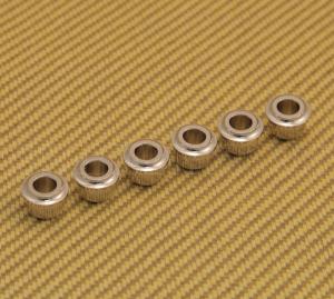 AB-N (6) Nickel Finish Guitar Tuner Adapter Bushings 10mm Peghead to 6mm Post