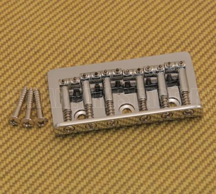 SB-0190-010 Chrome Universal Top Load Hardtail Guitar Bridge