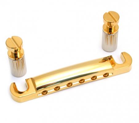 TP-0400-002 Gotoh Gold Stop Tailpiece with Studs For USA Gibson Guitar 