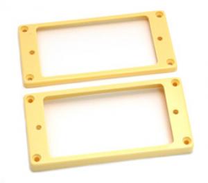 PC-6733-028 Cream curved humbucker pickup rings for epiphone