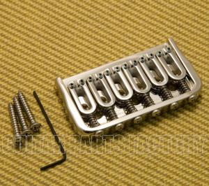 41060N Hipshot Nickel Fixed Hardtail Guitar Bridge .125
